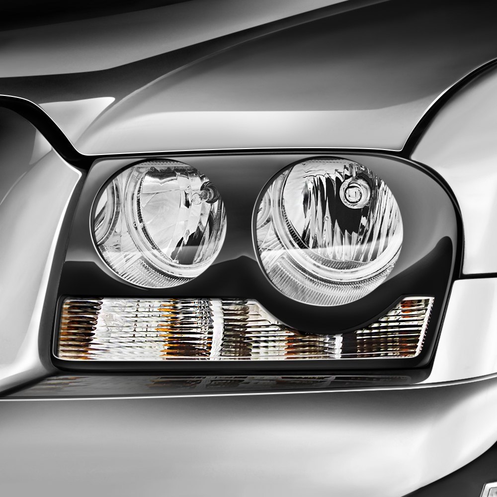 Pure Fiberglass Headlight Covers 05-10 Chrysler 300 - Click Image to Close